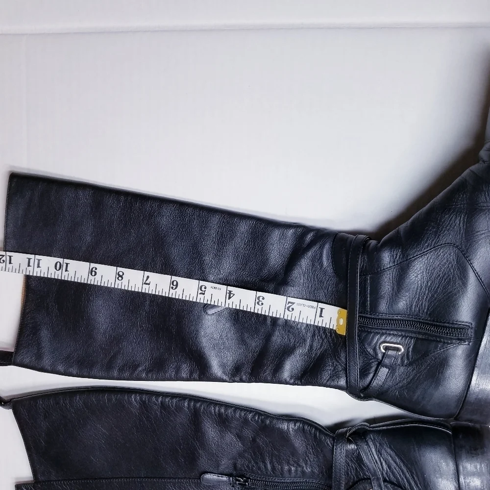 Balenciaga | Leather Knee High‎ Riding Boots size 39 , Black